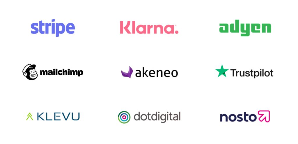 Shopware 6 Integration: stripe, Klarna, Trustpilot, mailchimp, dotdigital